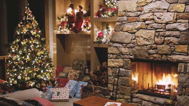 【4K Chill BGM】Christmas Jazz? |  Firewood Sound⛺️ | Relax Music With Christmas Mood⛄️