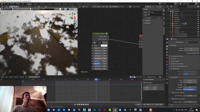 Облака в Blender 2.8+ (EEVEE + CYCLES) / Clouds in Blender 2.8+