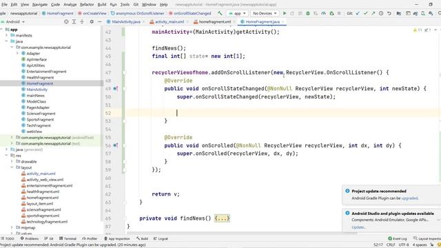 show/hide toolbar | how to hide/show toolbar on scroll in recyclerview android | Tech Projects смотреть онлайн