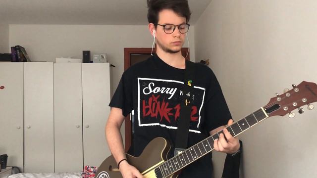 Blink 182 - After Midnight GUITAR COVER смотреть онлайн