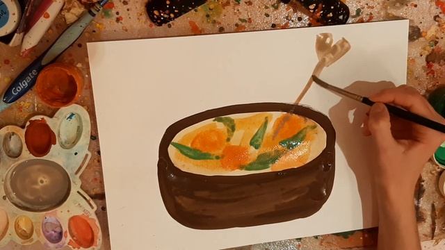 Рисуем вкусную УХУ со стручками гороха? смотреть онлайн