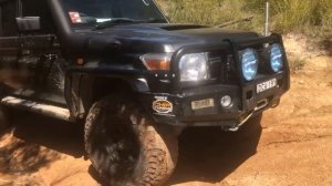 Toyota landcruiser vdj79 v8 touring offroad bf goodrich km3 go pro 7