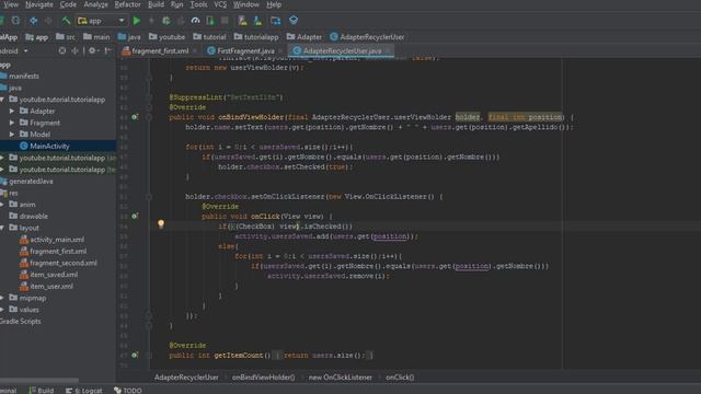 Android 24: RecyclerView + CheckBox [Parte 3] (Desarrollo en Android Studio) смотреть онлайн