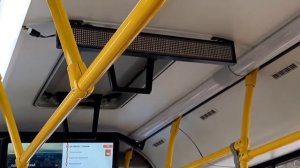 Глюкнутое табло в автобусе МАЗ 203