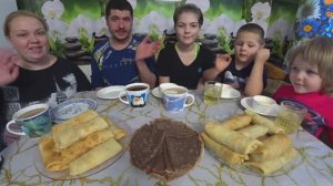 мукбанг/провожаем масленицу ?/жизнь в селе навеселе