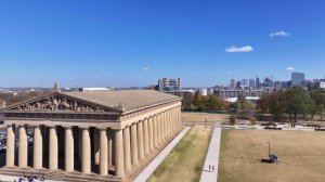 Drone Orbit around Nashville's Centennial Park Parthenon