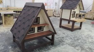 Теплый домик для трех кошек Томас Зимний домик для кошек - купить кошачью будку для 3 кошек