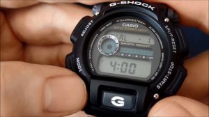 Casio G-SHOCK DW-9052 how to set time and alarm