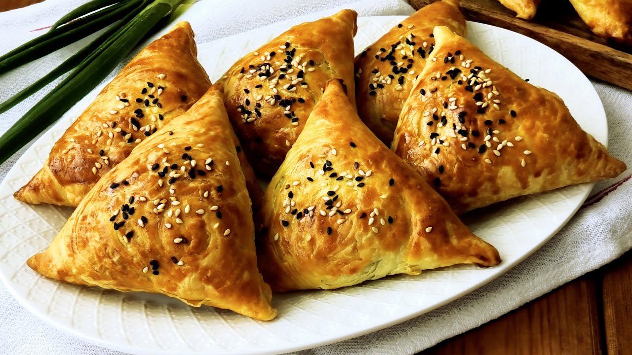 ВКУСНЕЙШАЯ СЛОЕНАЯ САМСА!✨//DELICIOUS PUFF SAMSA!