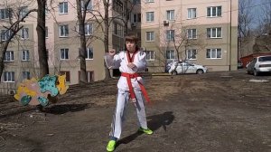 Taekwondo WTF. 8 пхумсэ, 2021. (Тхэгук Пхаль Чан, съемка со спины)