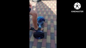 обзор гироскутер 10,5 дюймов колёса цвет космос