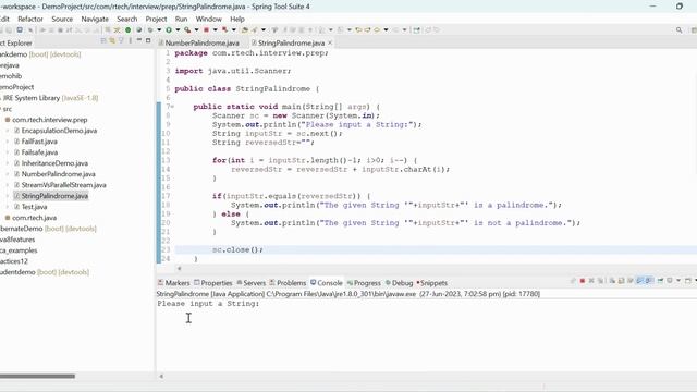 Java program to check given String is Palindrome or not смотреть онлайн