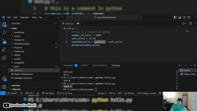 it's 2023 and you still don't know python? | Python Tutorial | PART 3 | Martin Shkreli смотреть онлайн
