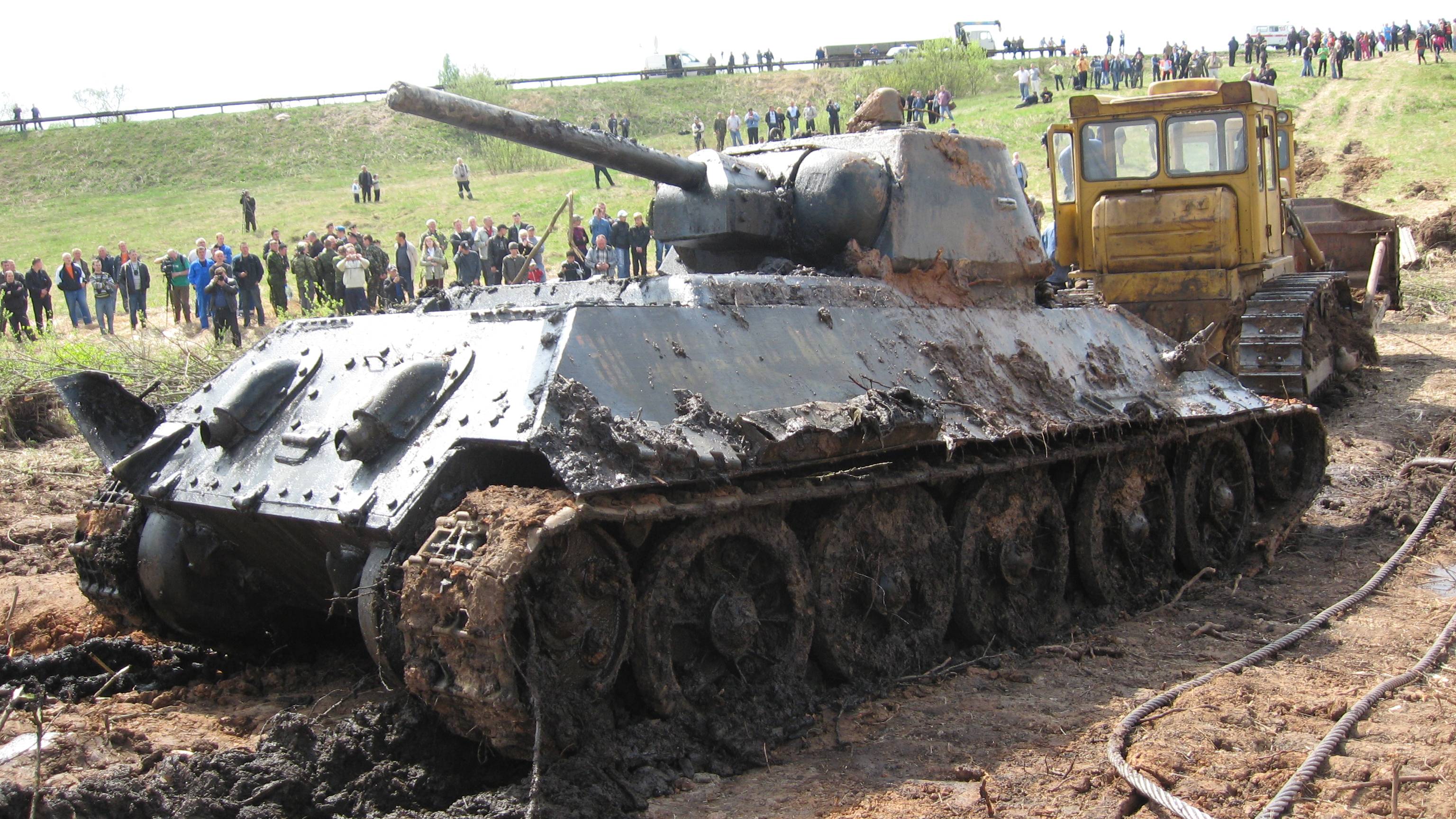 Подъем танка  Т-34-76 -"Смелый"