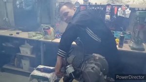 Запуск двигателя от мотороллера Вятка электрон, спустя много лет.