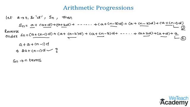 004-Introduction To Sum Of n Terms Of An Arithmetic Progression  Progressions  Maths Arithmetic_v720