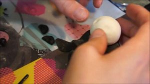 Как слепить панду из мастики (пластилина, глины...) Panda cake