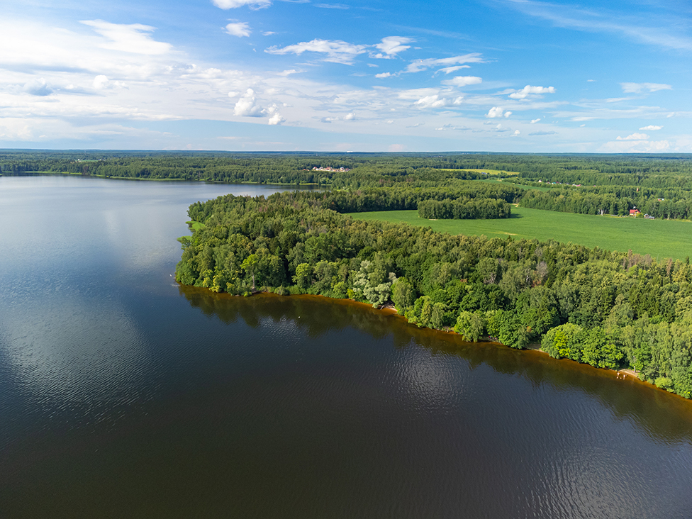 Полет над Учинским водохранилищем