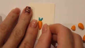 Пуговицы из полимерной глины своими руками//Как сделать миниатюрные пуговки-морковки?