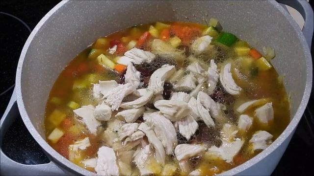 Для худеющих! КУРИНЫЙ СУП без картофеля. Густой, сытный. Здоровое Питание. смотреть онлайн