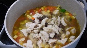 Для худеющих! КУРИНЫЙ СУП  без картофеля. Густой, сытный. Здоровое Питание.