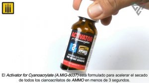 How to use the AMMO Cyanoacrylate Range /Cómo usar la gama de Cianoacrilato de AMMO