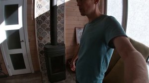 Металлическая печь для дачи на дровах