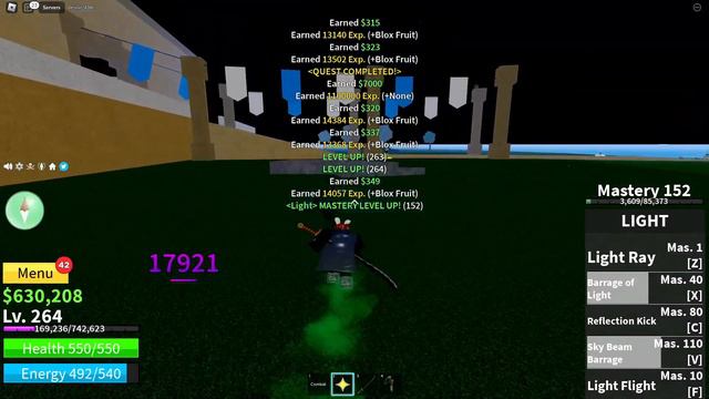 История о том как я сьел свет........ и онемел || Blox Fruits || Roblox #3 смотреть онлайн