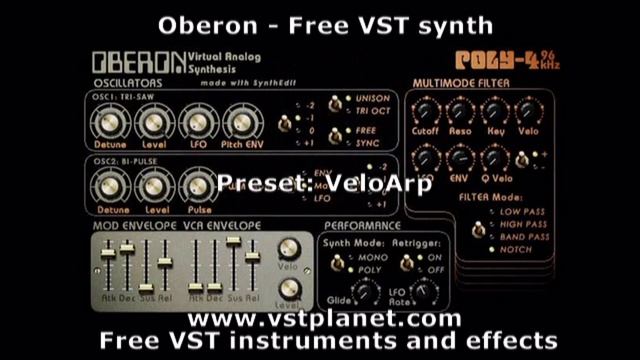Oberon - Free VST synth - vstplanet.com смотреть онлайн