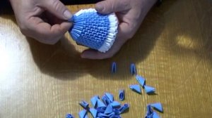 Модульное оригами. Снегурочка   (3D origami)