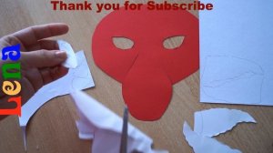 Drachen basteln mit Lena ? How to make dragon mask DIY ? как сделать маску дракона из бумаги