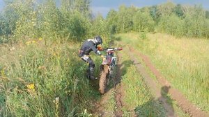 Покатушки на эндуро и кроссаче после хорошего дождя