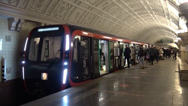 Московский Метрополитен 81-775/776/777 серии 75059 и 75060 на станции Белорусская смотреть онлайн