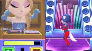Miraculous ladybug 🐞 vs Frozen Queen Elsa ❄️👑 My Talking Angela 2 💙 Who Will Win 🩷 Sister nice