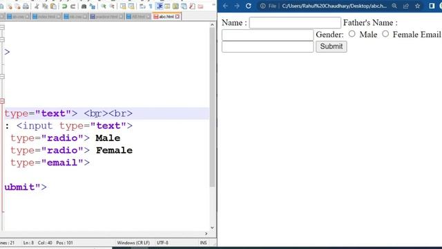 Create Block Pattern with Form - HTML5 | html tutorial for beginners | by Rahul Chaudhary