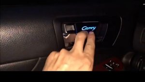 Led подсветка дверных ручек салона Toyota