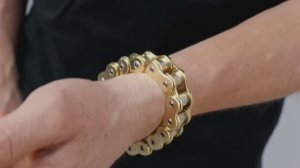 Браслет - мотоциклетная цепь - удивительно красивое изделие