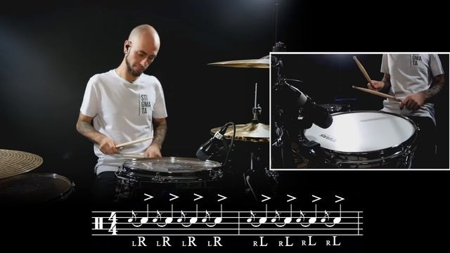 Уроки на барабанах. Москва. Как играть форшлаг на установке смотреть онлайн