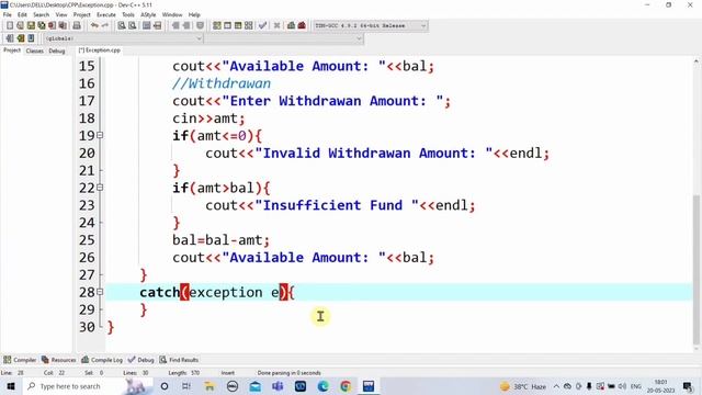 C++ Exception Handling | Learn Coding