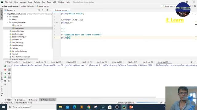 3.Python Bangla Tutorial  | Python variable & data types