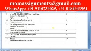 Memory Forensics Assignment 3