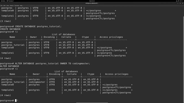 SQL Crash Course #2 - CLI psql