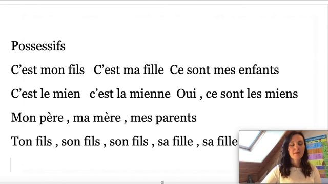 Притяжательный падеж /possessifs. Глаголы 3-ей группы "Prendre", "Connaître". смотреть онлайн