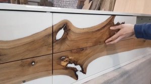 Сделать просто и качественно! ХИТ Сезона. Тумба ТВ #слэб #стол_из_слэбов #epoxyresin #wood #epoxy