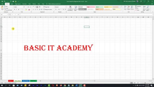 এক্সেল শিখুন | Excel Tutorial for Beginners Part- 3 | Complete Microsoft Excel Tutorial in Bangla