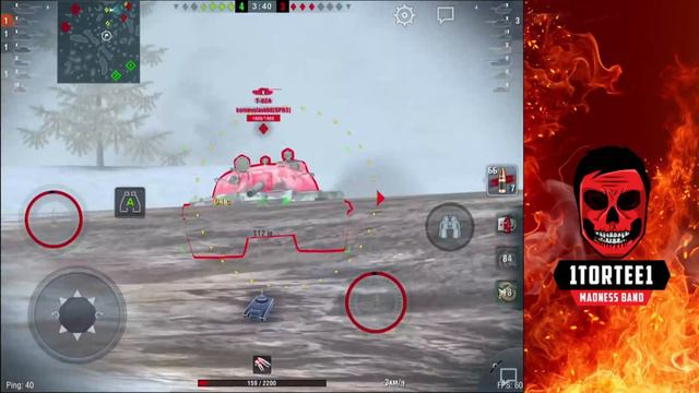 1Tortee1 vs Random #4 целых пять танков и боль в боях WoT Blitz смотреть онлайн