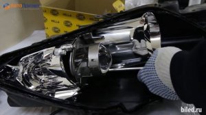 Mazda CX 7 2011 г. в. Замена ГАЛОГЕННЫХ линз Hella