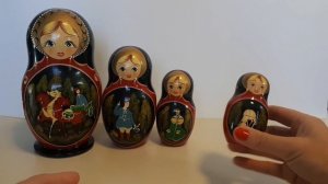 Русские матрëшки.Сказка в матрëшке. Russian matryoshkas. Fairy tale in nesting doll.