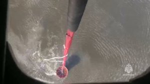 03-05-2023_Сброс воды вертолётом МИ-8 и самолётом -амфибией Бе-200 ЧС