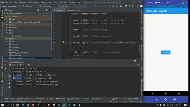 How to log in flutter - Flutter Logger library смотреть онлайн